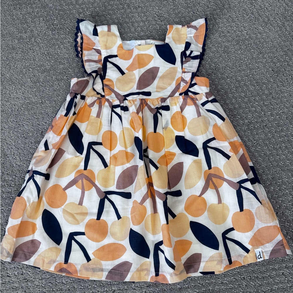 NWT Deux Nar Deux Big Cherry Dress. Multicolor. 18 Month.
